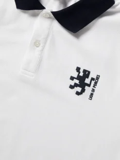 Polo piqué slim fit em algodão|LION OF PORCHES Store