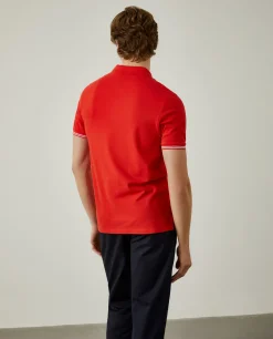 Polo piqué slim fit em algodão|LION OF PORCHES Best Sale