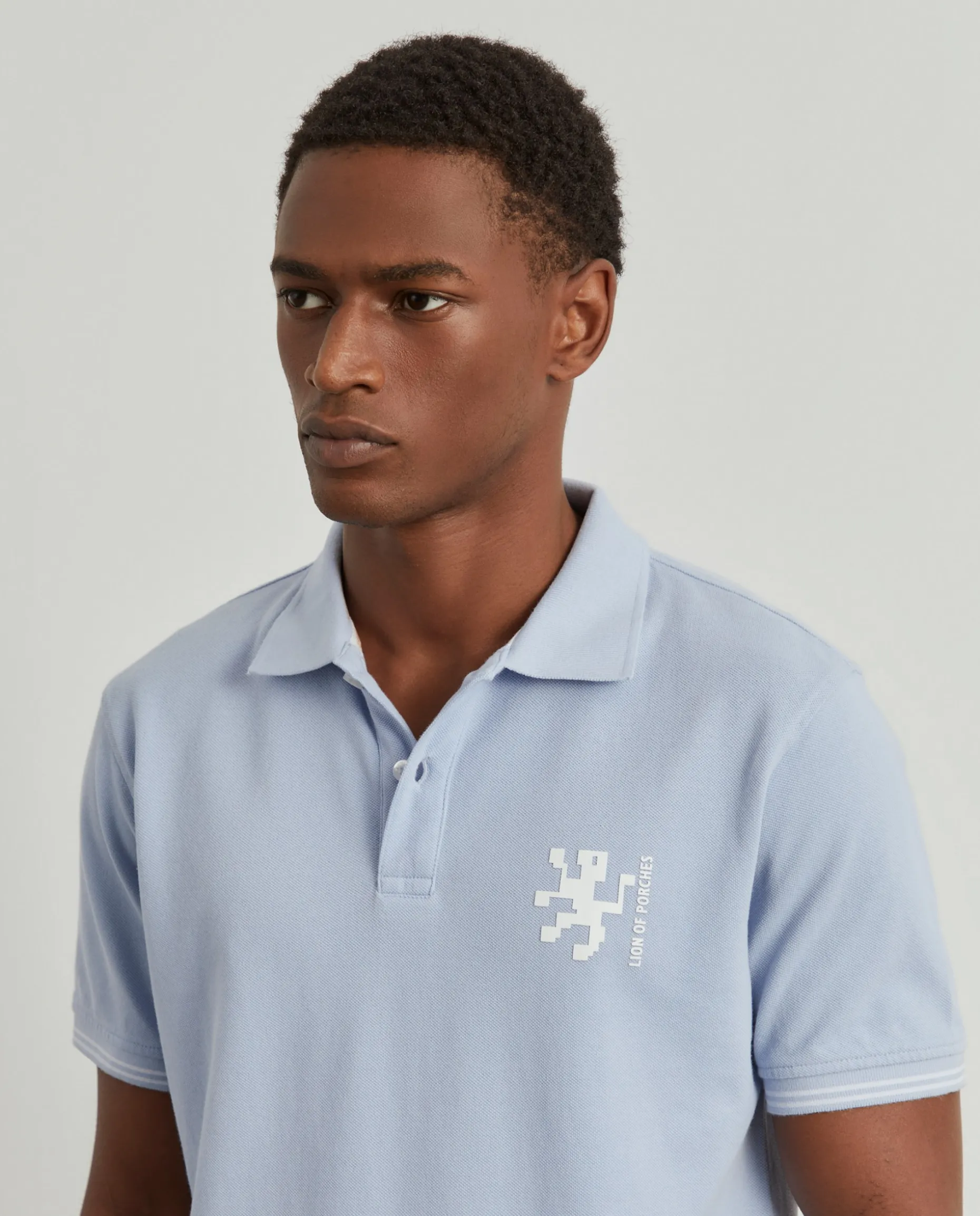 Polo piqué slim fit em algodão|LION OF PORCHES Discount