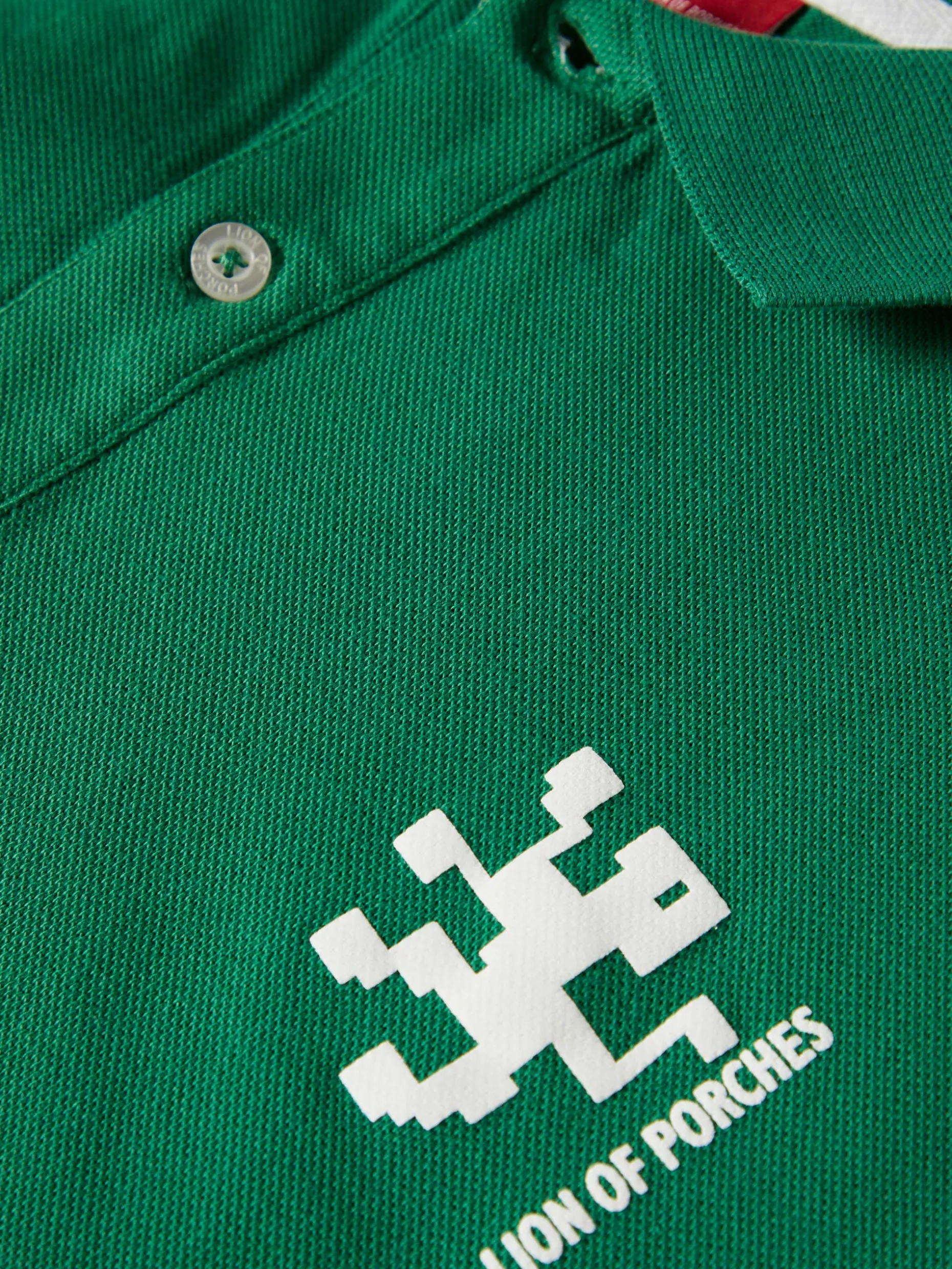 Polo piqué slim fit em algodão|LION OF PORCHES Hot
