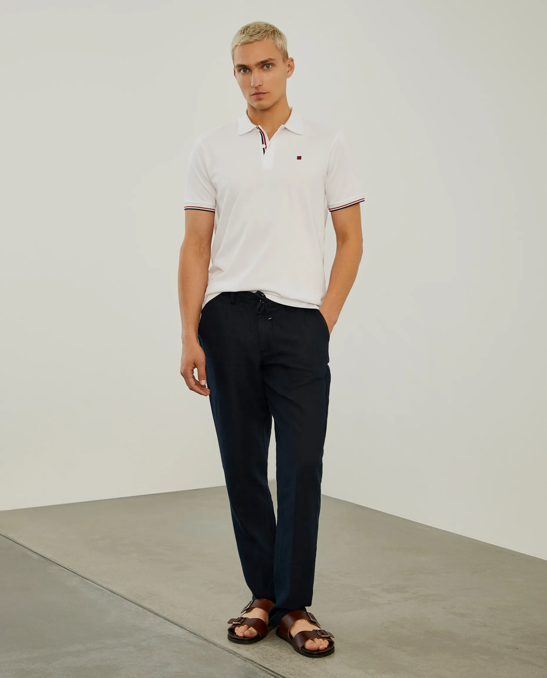 Polo piqué slim fit em algodão|LION OF PORCHES Discount