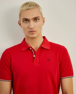 Polo piqué slim fit em algodão|LION OF PORCHES Discount