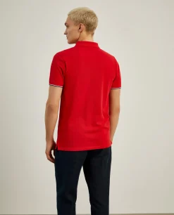 Polo piqué slim fit em algodão|LION OF PORCHES Discount