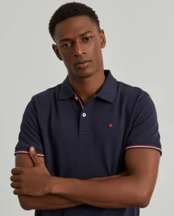 Polo piqué slim fit em algodão|LION OF PORCHES Shop
