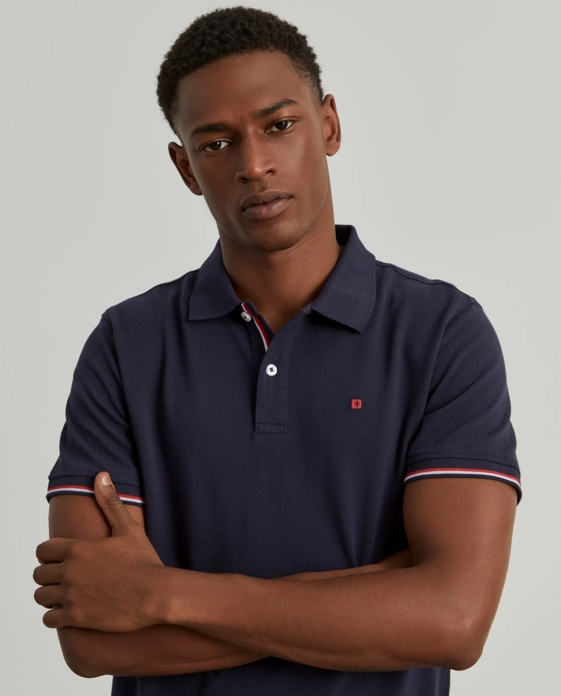 Polo piqué slim fit em algodão|LION OF PORCHES Shop