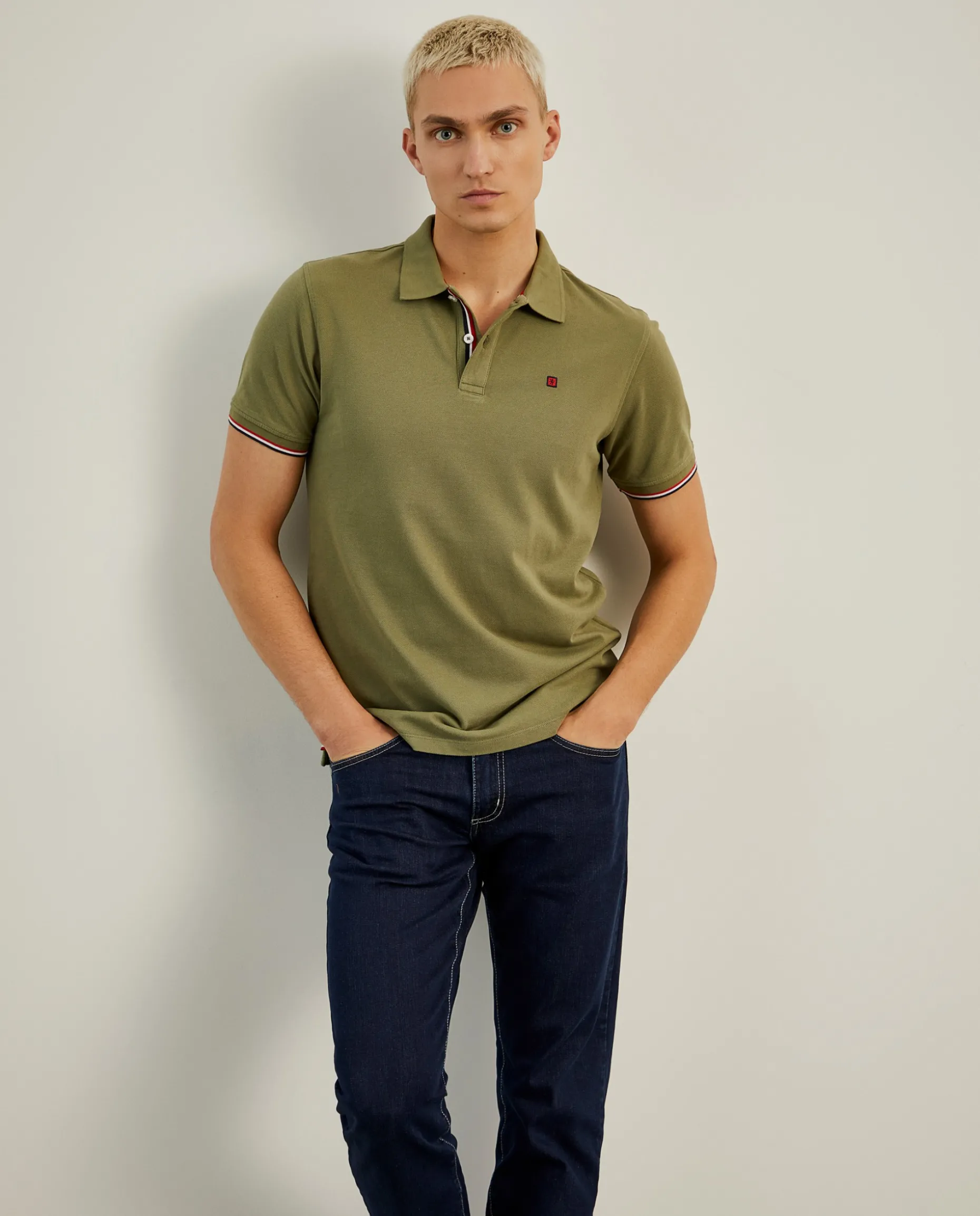 Polo piqué slim fit em algodão|LION OF PORCHES Cheap