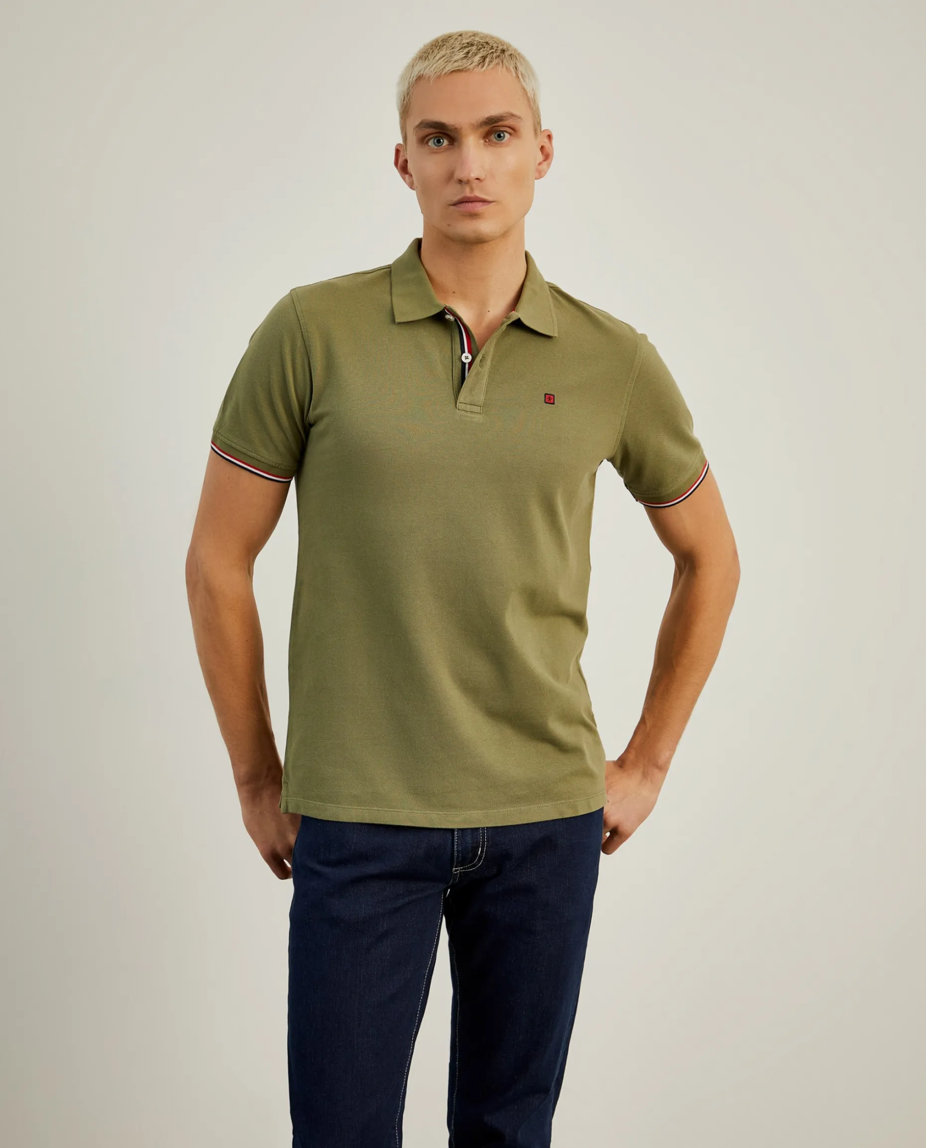 Polo piqué slim fit em algodão|LION OF PORCHES Cheap