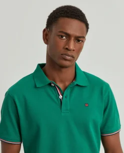 Polo piqué slim fit em algodão|LION OF PORCHES Fashion