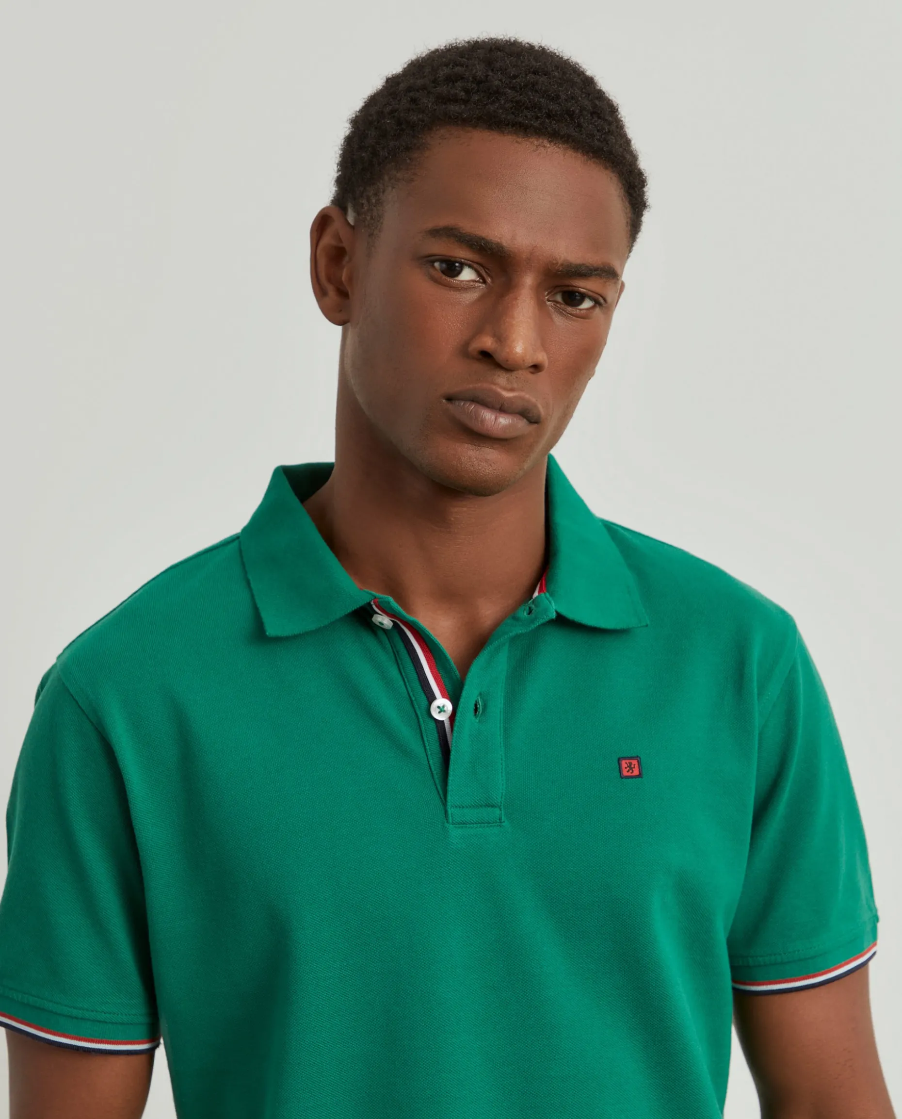 Polo piqué slim fit em algodão|LION OF PORCHES Fashion