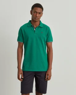 Polo piqué slim fit em algodão|LION OF PORCHES Fashion