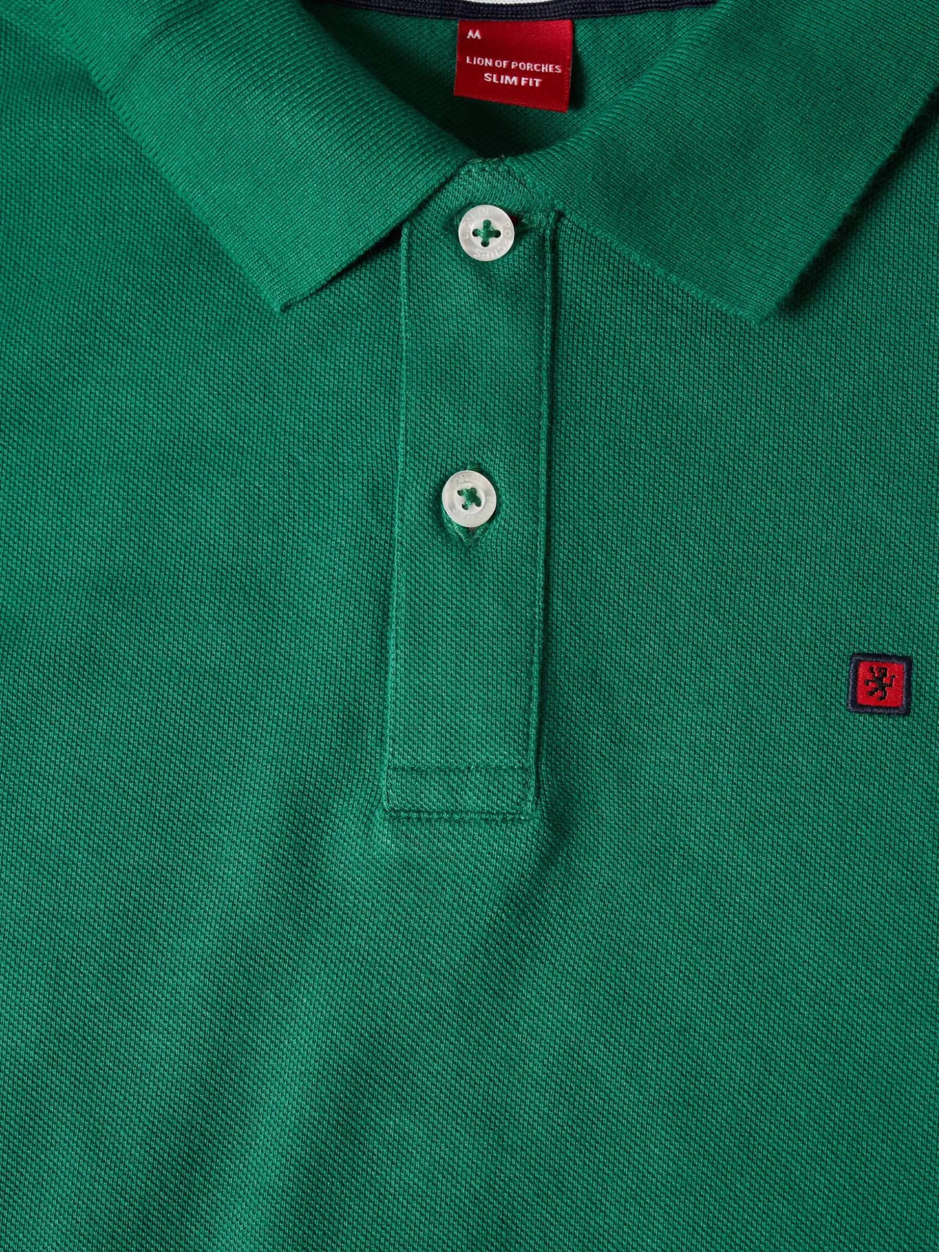 Polo piqué slim fit em algodão|LION OF PORCHES Fashion