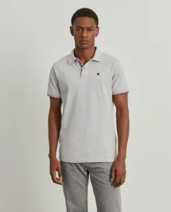 Polo piqué slim fit em algodão|LION OF PORCHES Cheap