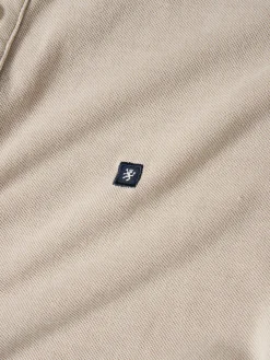 Polo piqué slim fit garment dye|LION OF PORCHES Clearance