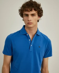 Polo piqué slim fit garment dye|LION OF PORCHES New