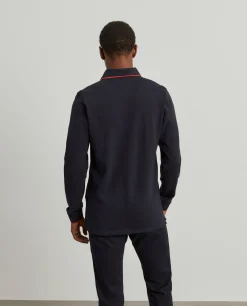 Polo piqué slim fit manga comprida|LION OF PORCHES Discount