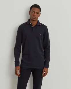 Polo piqué slim fit manga comprida|LION OF PORCHES Discount