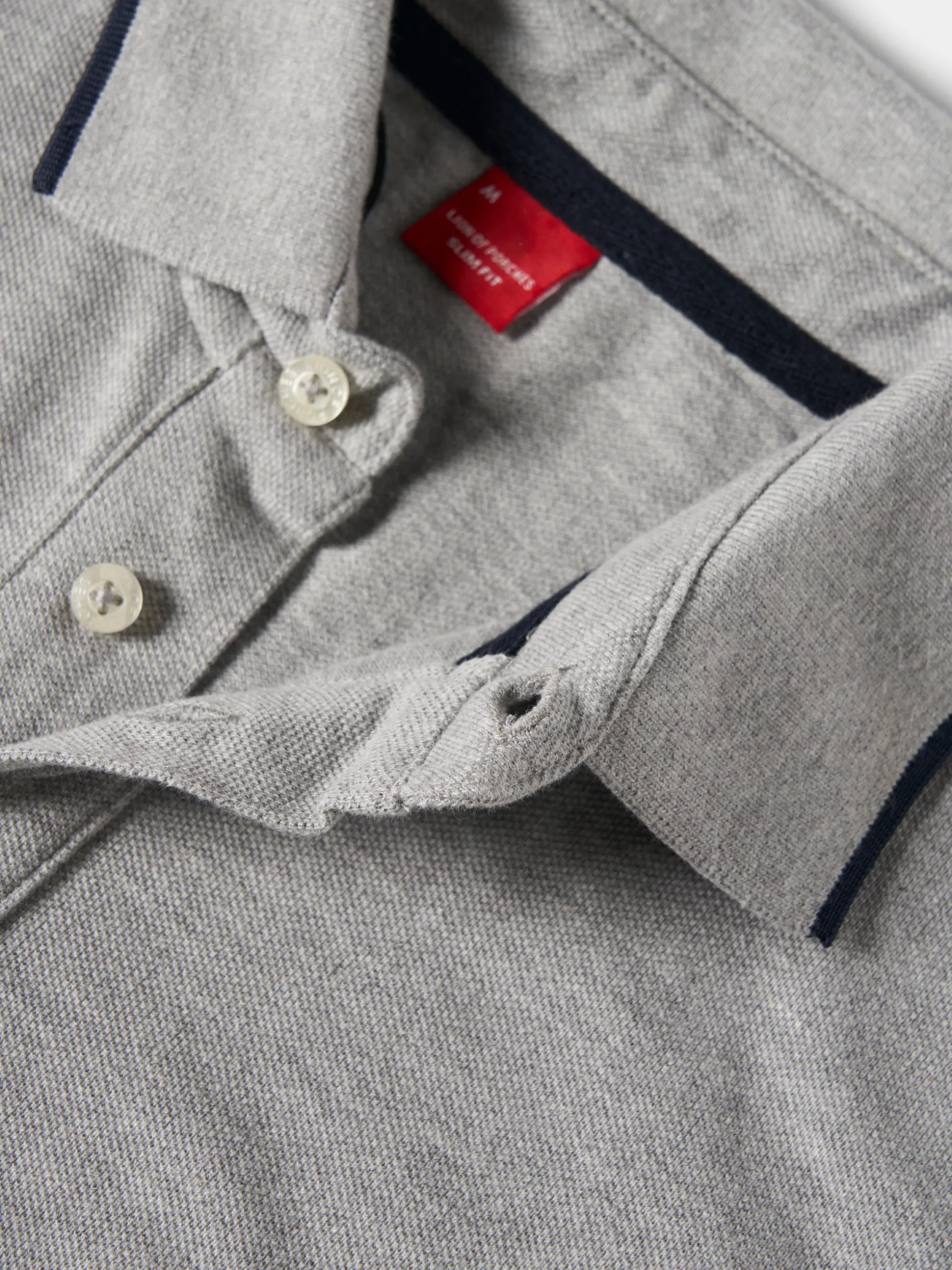 Polo piqué slim fit manga comprida|LION OF PORCHES Shop