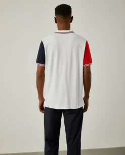Polo piqué slim fit tricolor|LION OF PORCHES Cheap