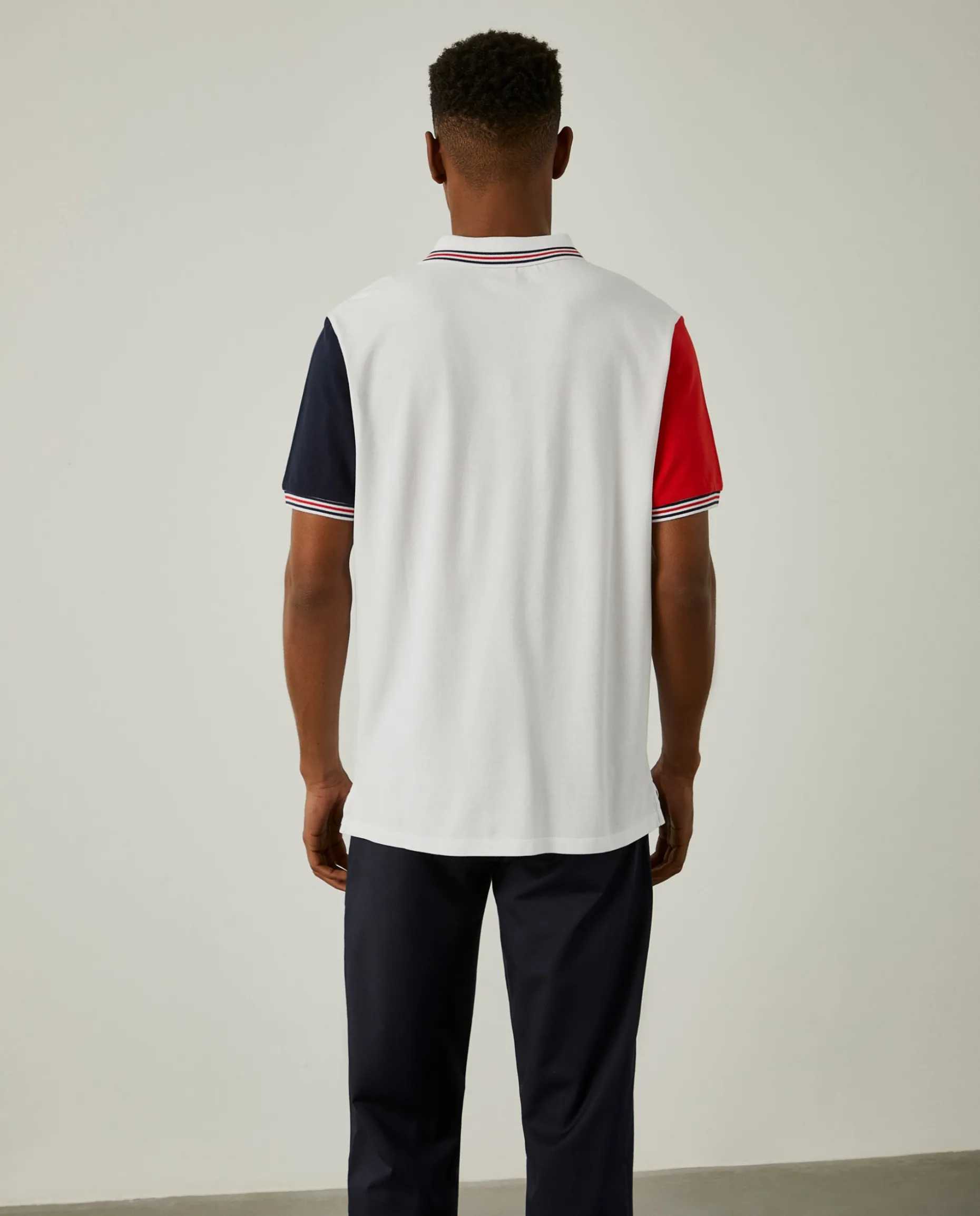 Polo piqué slim fit tricolor|LION OF PORCHES Cheap