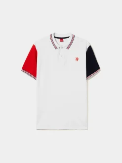 Polo piqué slim fit tricolor|LION OF PORCHES Cheap