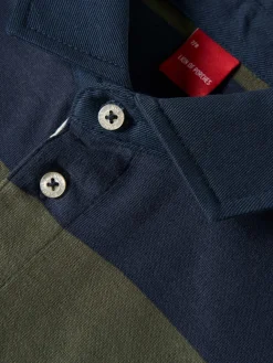 Polo às riscas manga comprida|LION OF PORCHES Store