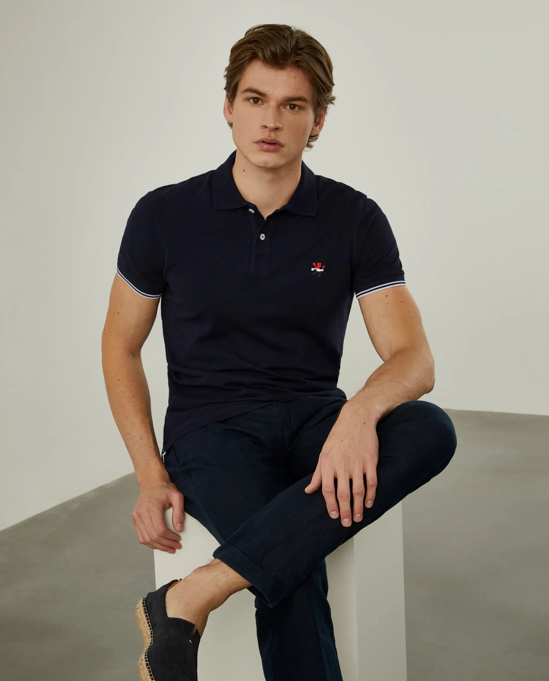 Polo slim fit 100% algodão|LION OF PORCHES Outlet