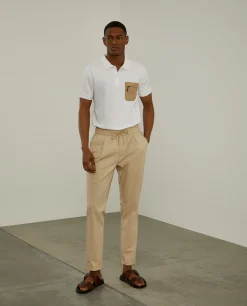 Polo slim fit com bolso em contraste|LION OF PORCHES Best