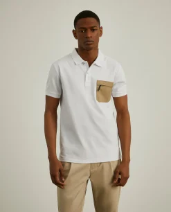 Polo slim fit com bolso em contraste|LION OF PORCHES Best