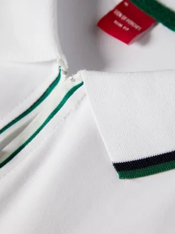 Polo slim fit com fecho e riscas|LION OF PORCHES Sale