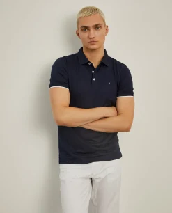 Polo slim fit com riscas a contraste|LION OF PORCHES Cheap