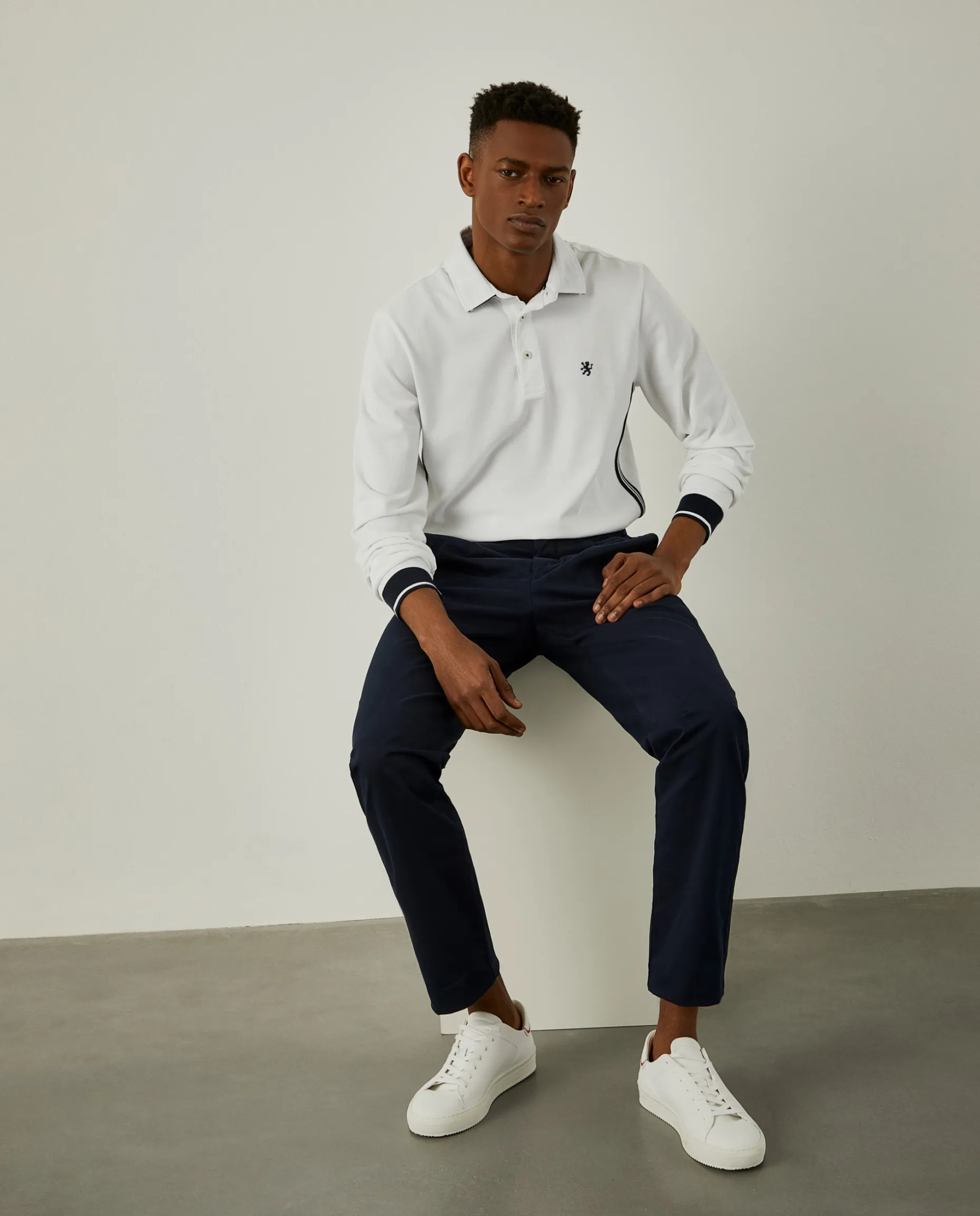 Polo slim fit de manga comprida|LION OF PORCHES Hot