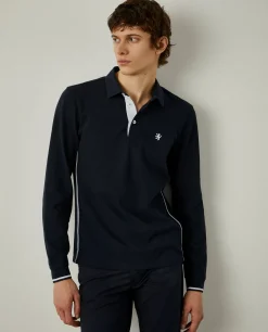 Polo slim fit de manga comprida|LION OF PORCHES New