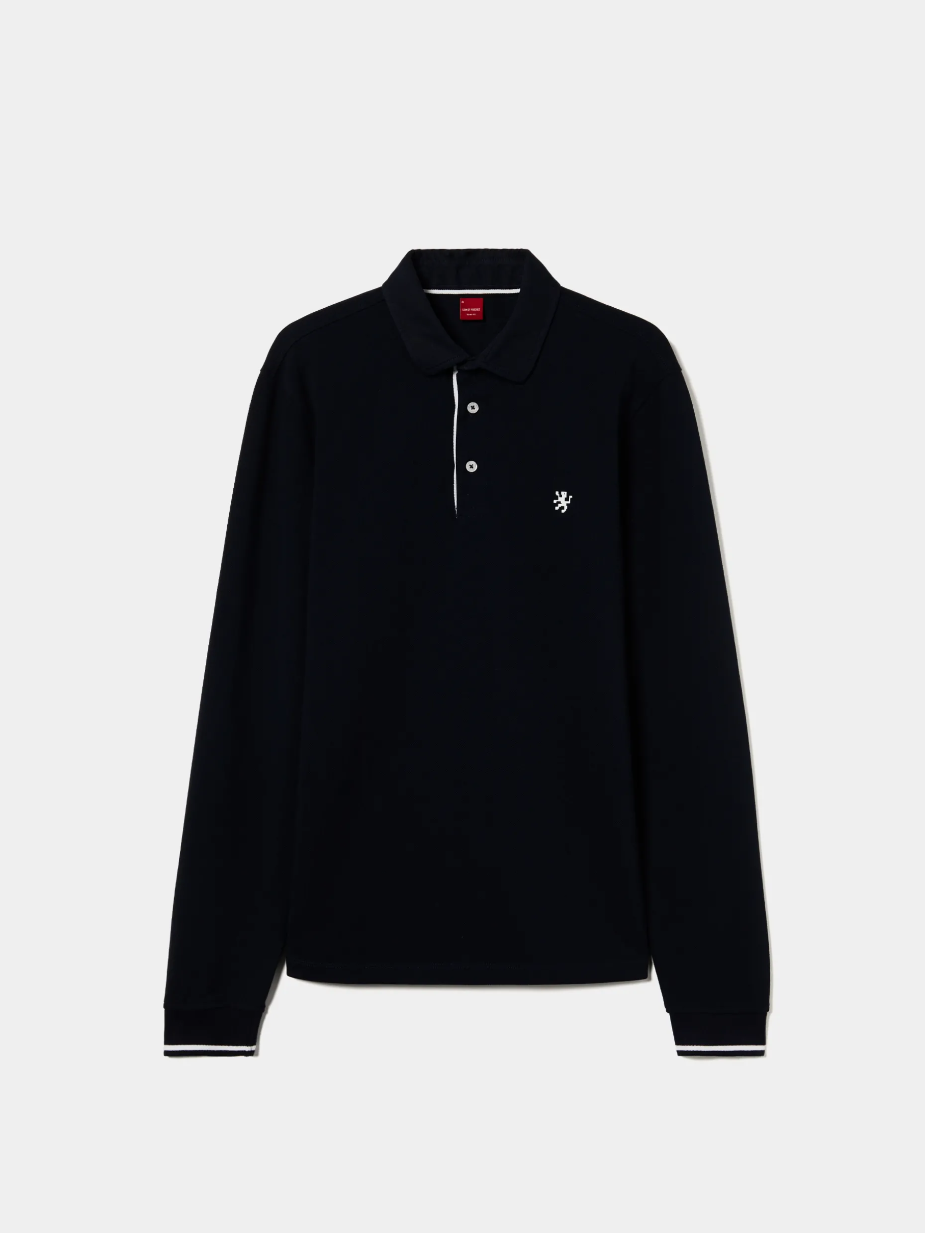 Polo slim fit de manga comprida|LION OF PORCHES New