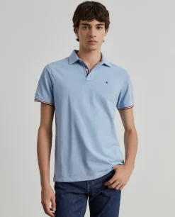 Polo slim fit em algodão|LION OF PORCHES Online