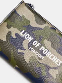 Porta-moedas para homem com fecho, estampado e padrão|LION OF PORCHES Best Sale