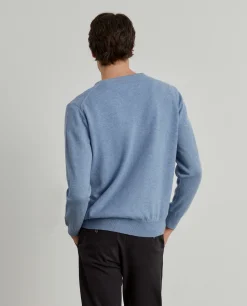 Pullover de lã decote em bico|LION OF PORCHES Best Sale