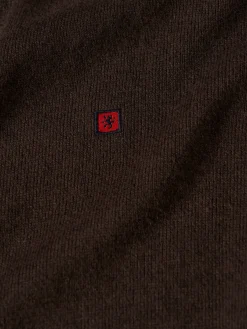 Pullover decote em V de algodão e caxemira|LION OF PORCHES Best