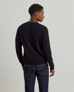 Pullover decote em V mistura de lã|LION OF PORCHES Best Sale