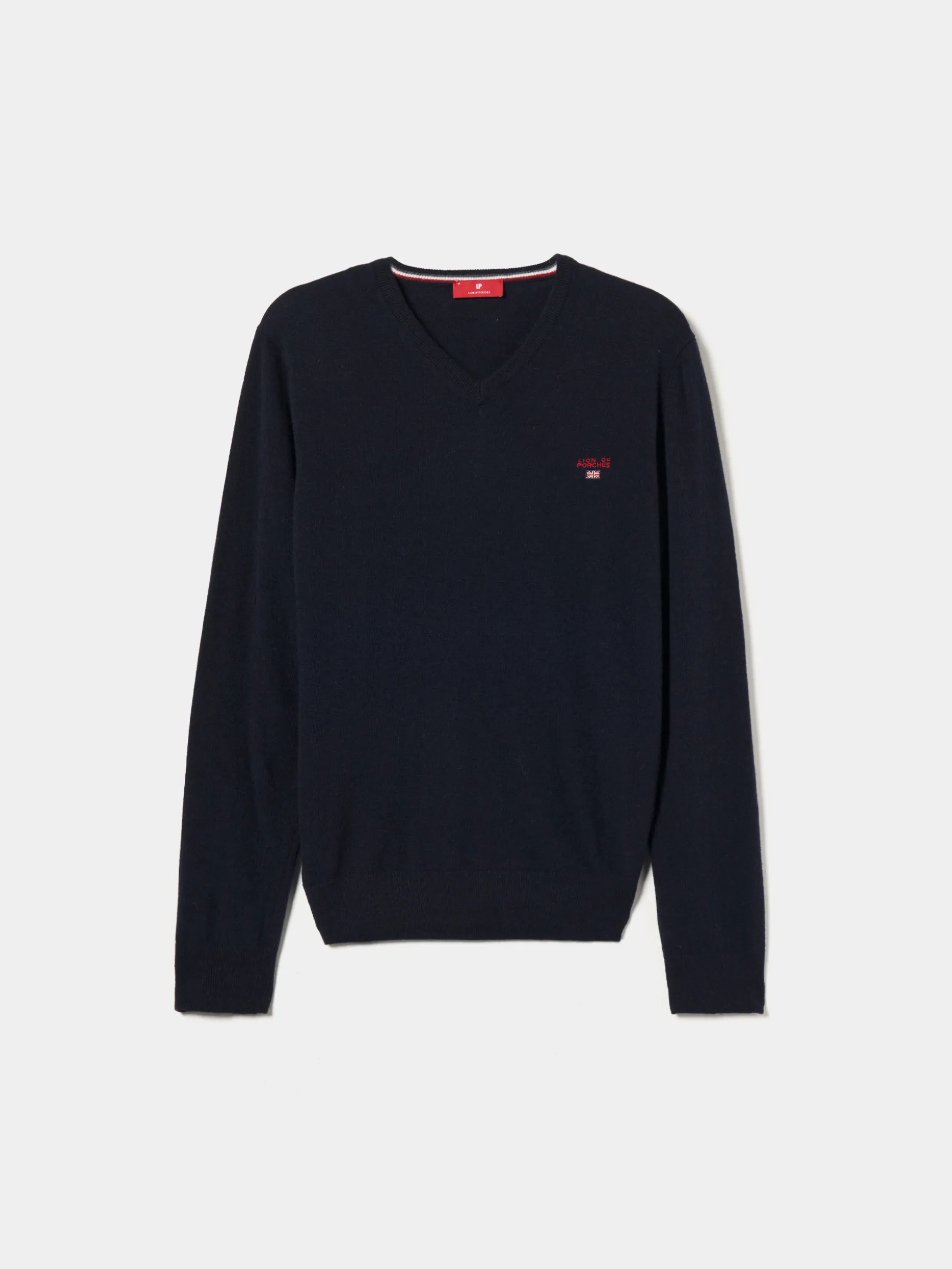 Pullover decote em V mistura de lã|LION OF PORCHES Best Sale