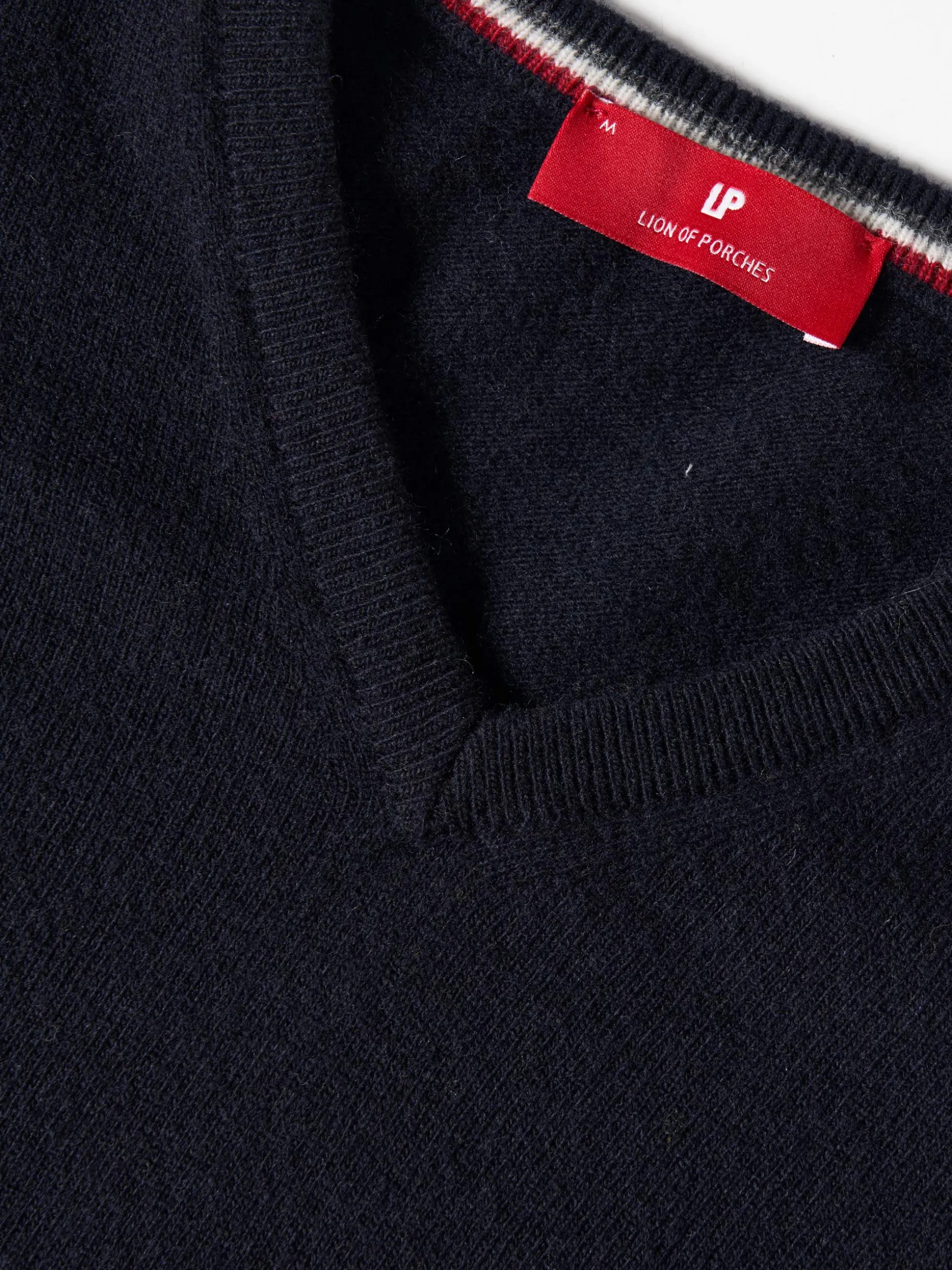 Pullover decote em V mistura de lã|LION OF PORCHES Best Sale