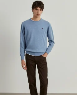 Pullover decote redondo em lã|LION OF PORCHES Clearance