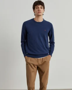 Pullover decote redondo em lã|LION OF PORCHES Store