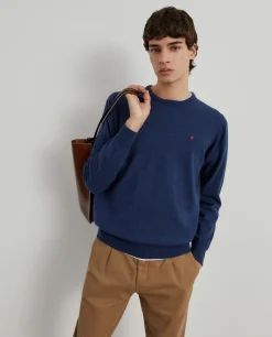 Pullover decote redondo em lã|LION OF PORCHES Store