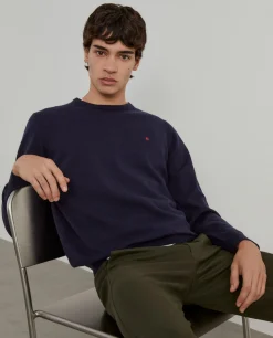 Pullover decote redondo em lã|LION OF PORCHES Flash Sale