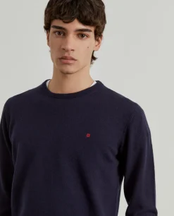 Pullover decote redondo em lã|LION OF PORCHES Flash Sale