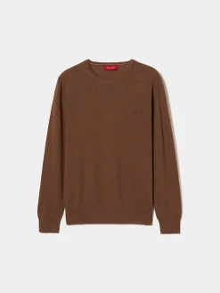 Pullover decote redondo em lã|LION OF PORCHES Store