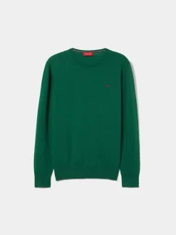 Pullover decote redondo em lã|LION OF PORCHES New