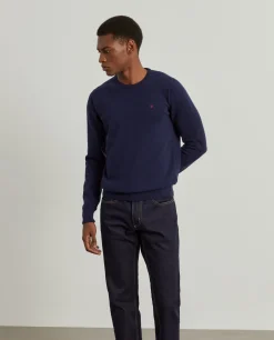 Pullover em lã com decote redondo|LION OF PORCHES Cheap