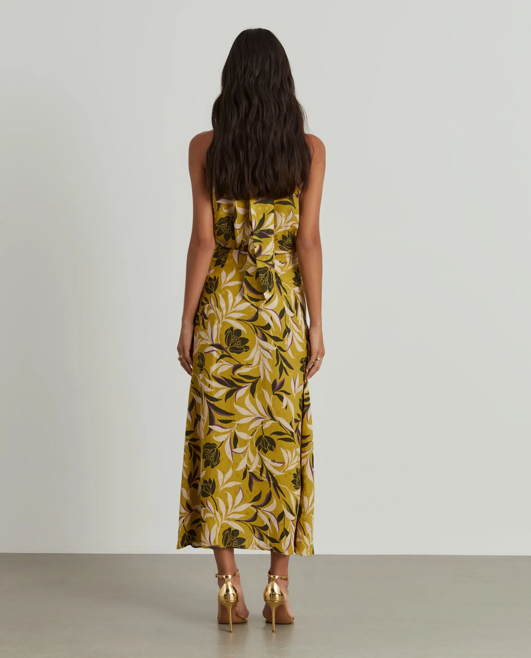 Saia comprida padrão tropical|LION OF PORCHES Fashion