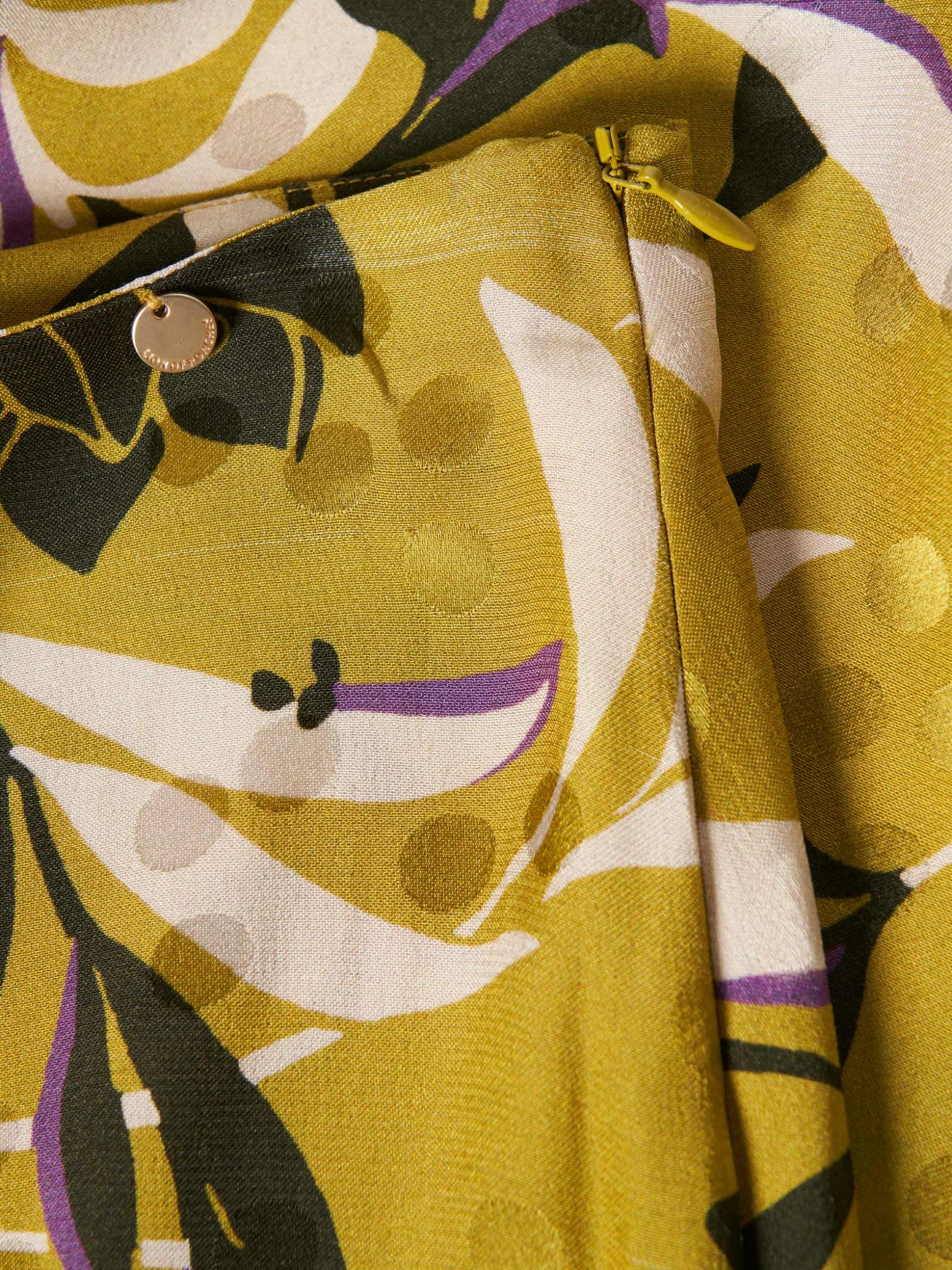 Saia comprida padrão tropical|LION OF PORCHES Fashion